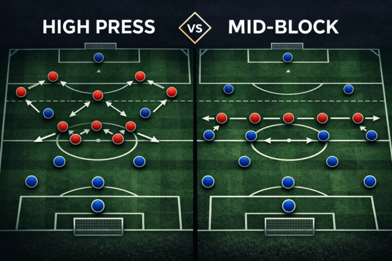 high press vs mid-block