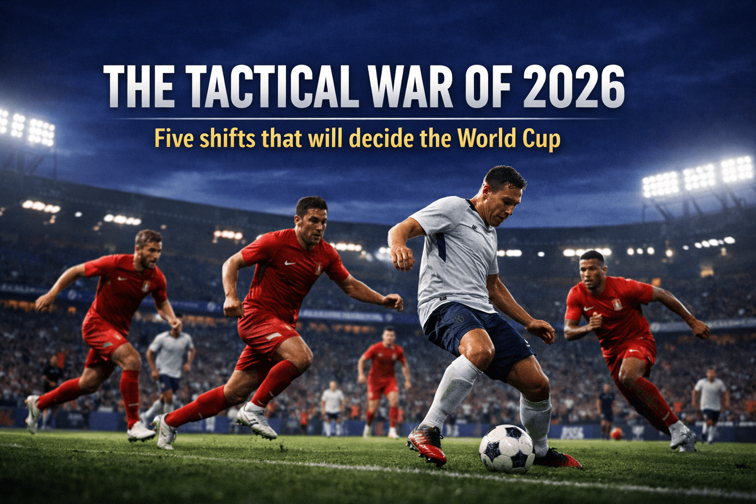 2026 World Cup tactics - pressing moment during a high pressure knockout match
