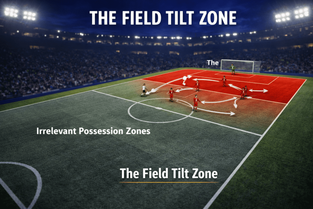 The Heatmap showing the Field Tilt zone