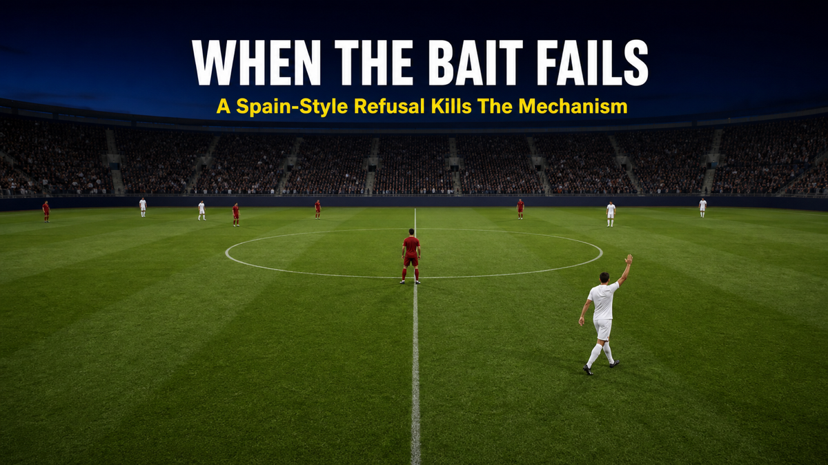 Opposition holding shape while Nagelsmann midfielder vacates, showing how Spain countered emptying the middle